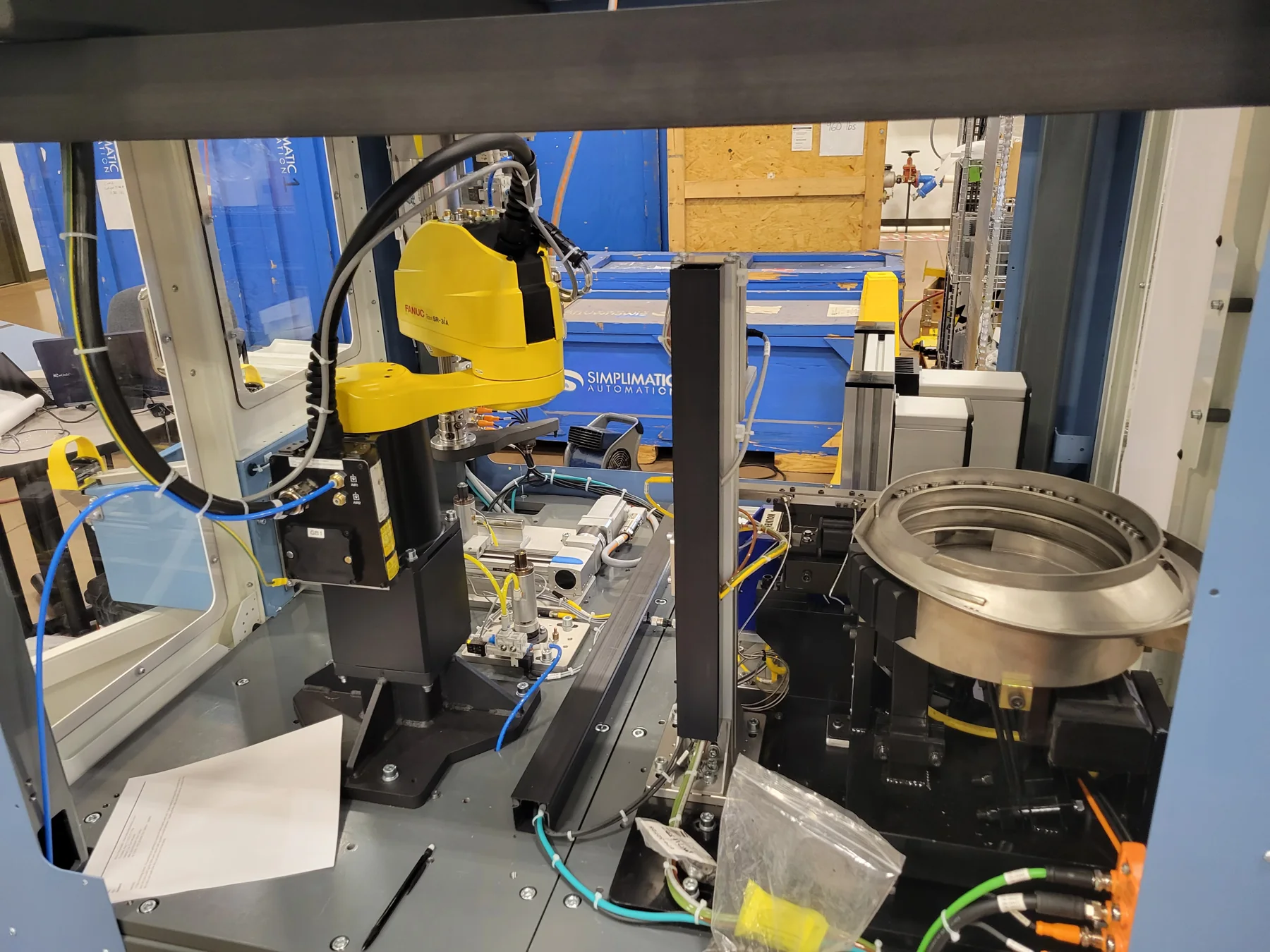 Robotic electronic valve body assembly using four-camera 2D vision