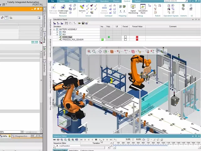 Process Simulate virtual commissioning reference